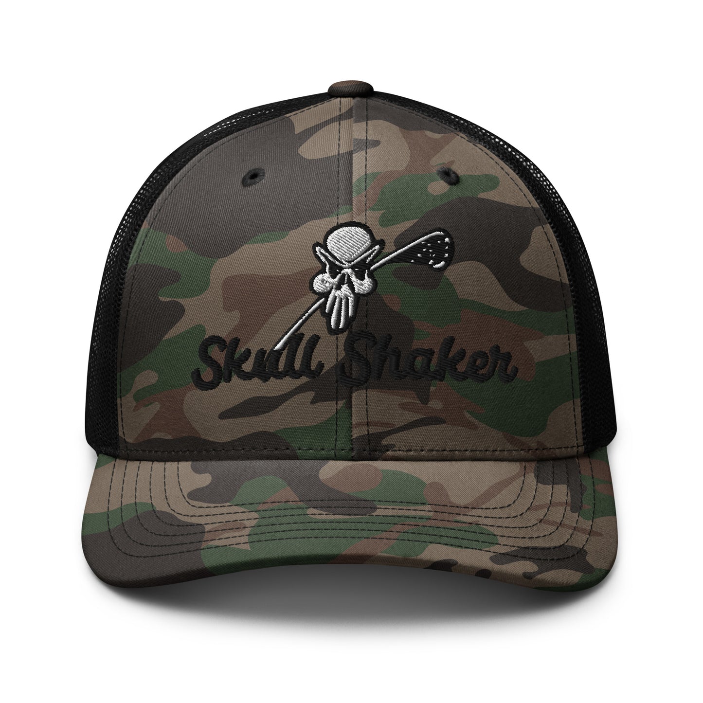 SkullShaker Camouflage emroidered trucker hat