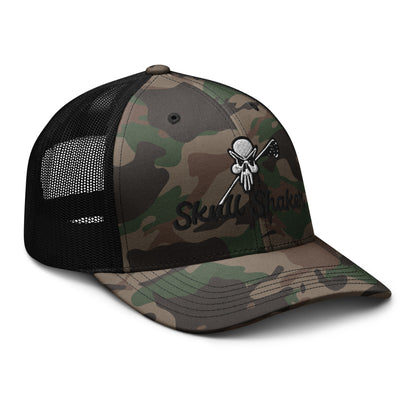 SkullShaker Camouflage emroidered trucker hat