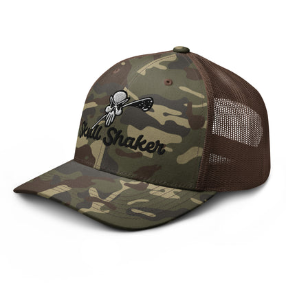 SkullShaker Camouflage emroidered trucker hat