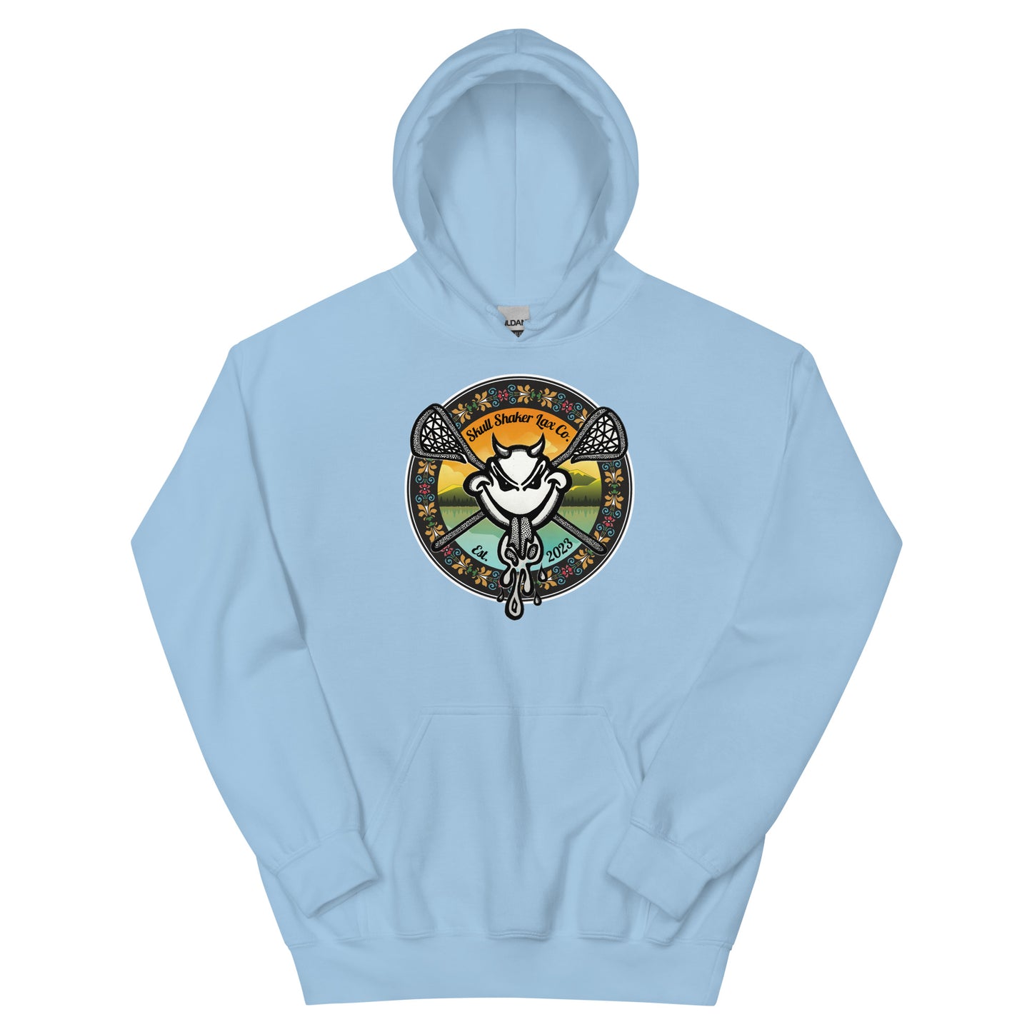 Lax Demon Flowers Unisexy Hoodie