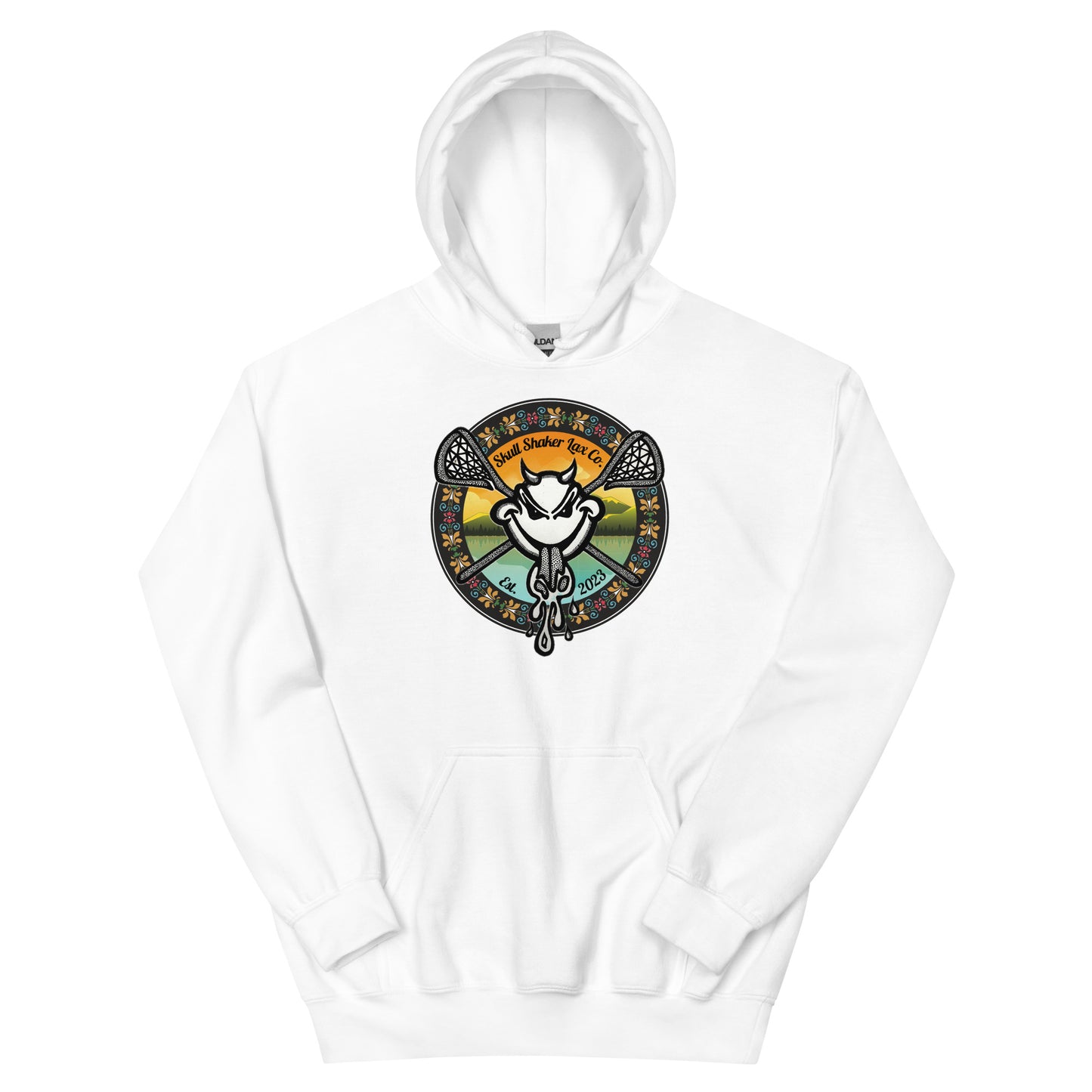 Lax Demon Flowers Unisexy Hoodie