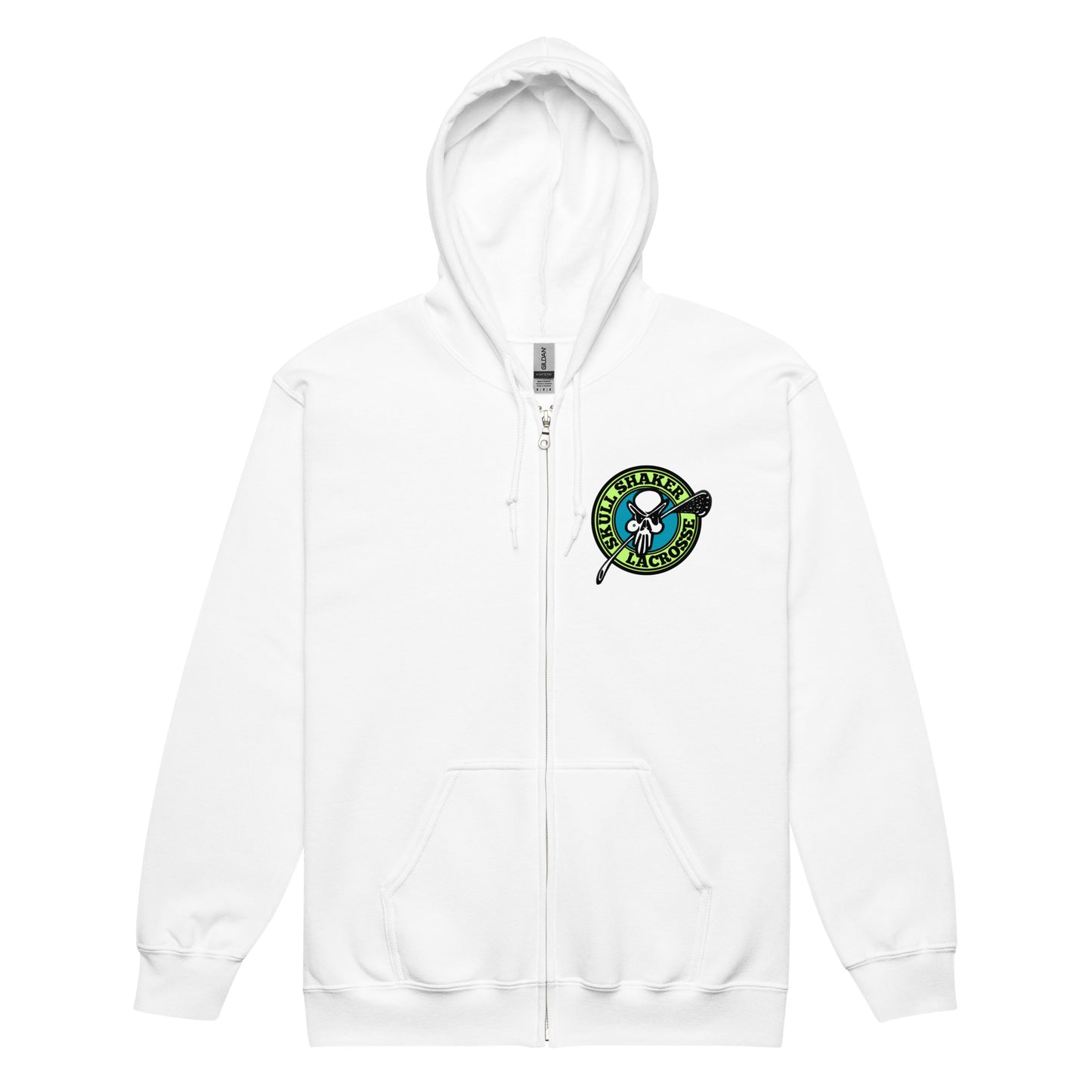 Skull Shaker Old Skool Lax Unisexy heavy blend zip hoodie