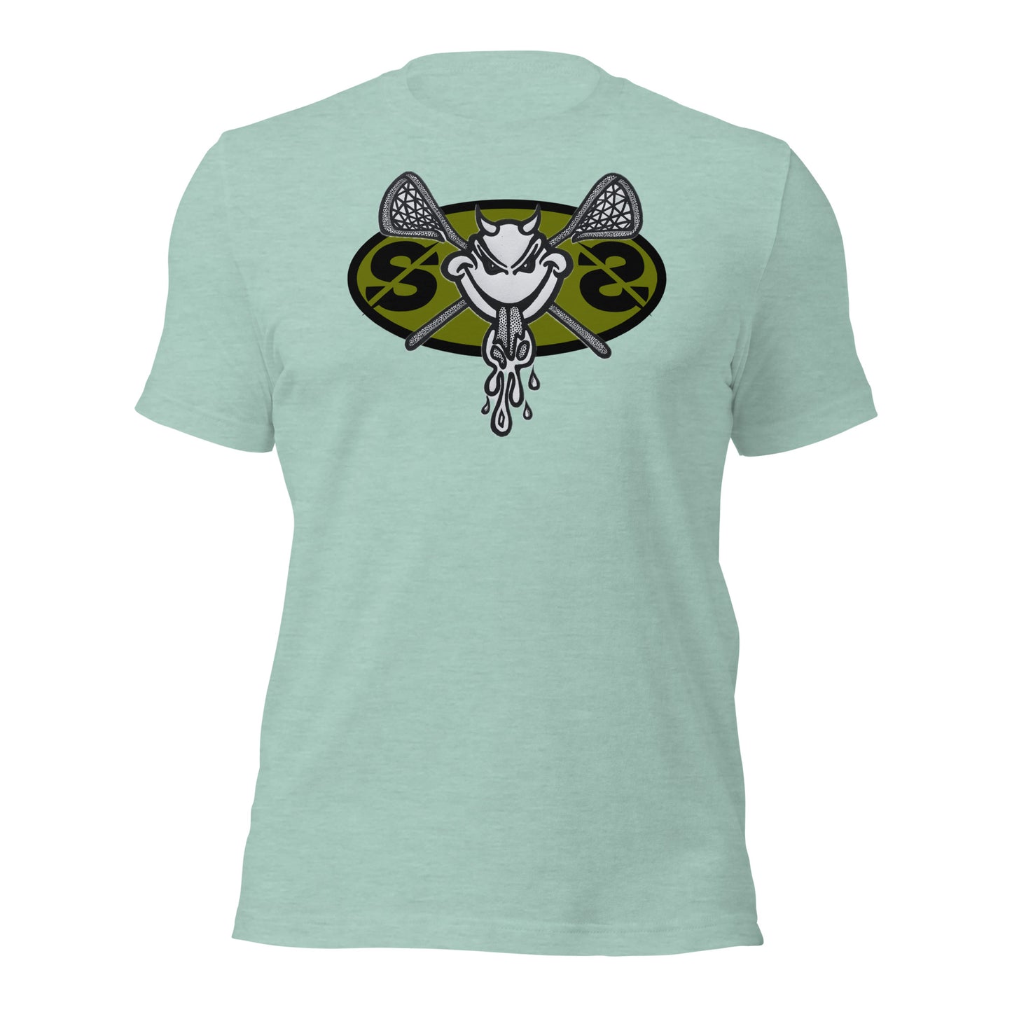 Lax Demon Green Unisexy T-shirt